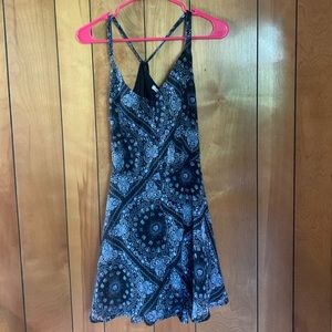 Blue and white floral print American Rag Dress